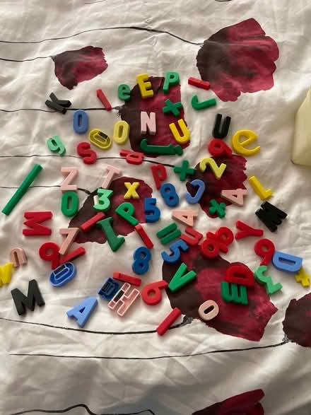Photo of free Magnetic letters/numbers in 1970s ice cream pot (Shephall SG2) #1