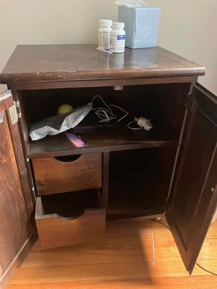 Photo of free Rolling bedside table (Edgewater) #1