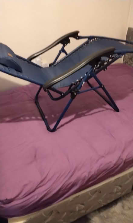 Photo of free Navy sun lounger (Spondon derby DE21) #1