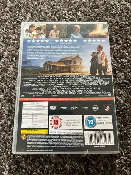 Photo of free Interstellar dvd (Clermiston, EH4) #2