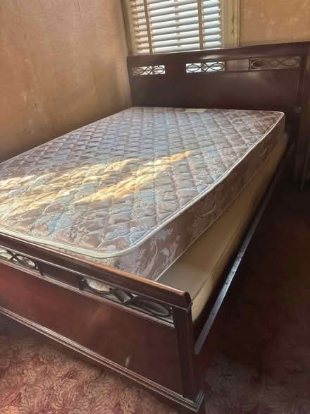 Photo of free Mahogany bed frame (Jersey city western slope) #1