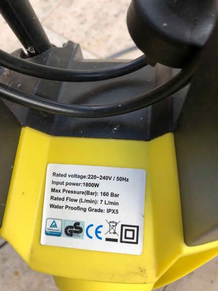 Photo of free Pressure washer. Works fine but needs rubber seals. (Thorpe St Andrew NR7) #2