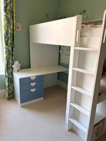 Photo of free IKEA raised kids bed with desk (Clifton, Bristol) #1