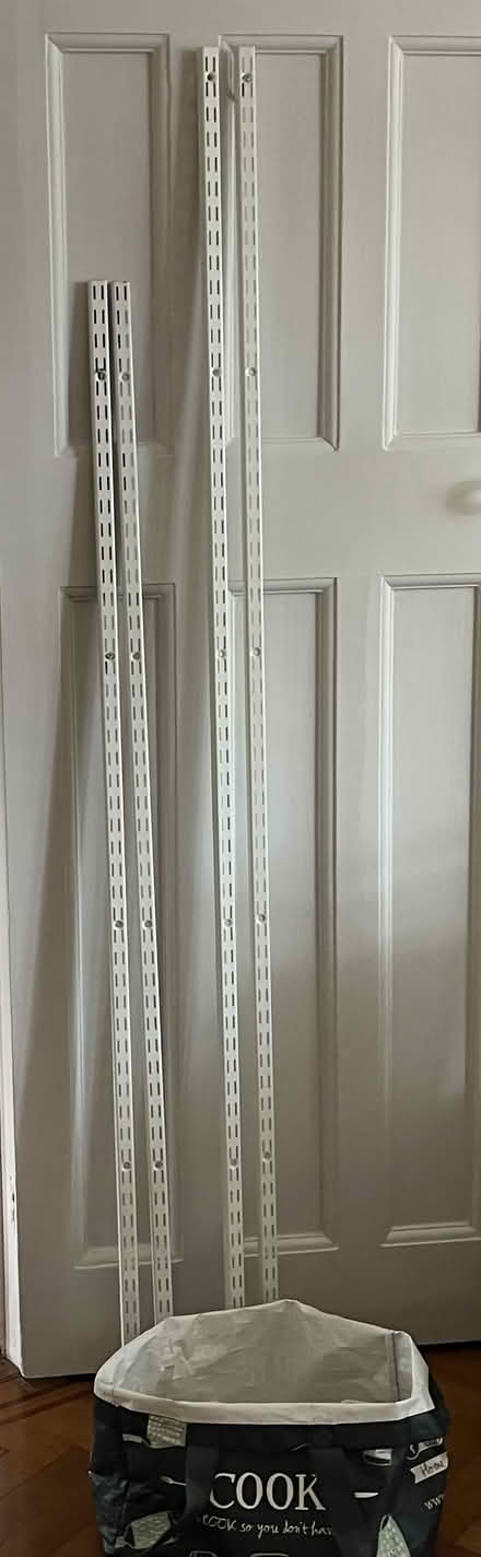 Photo of free Wood shelving/metal supports (2) (Richmond/Barnes SW13) #2