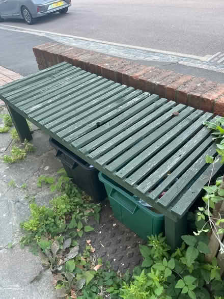 Photo of free Green slatted recycle bin cover (Bromley North BR1) #1
