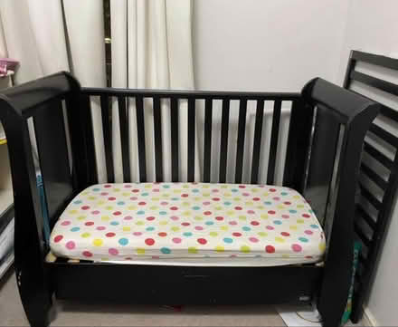 Photo of free Baby cot bed with mattress (Harold Hill RM3) #1