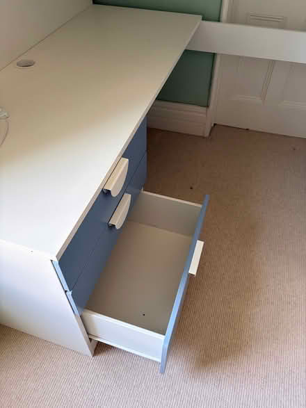 Photo of free IKEA raised kids bed with desk (Clifton, Bristol) #4