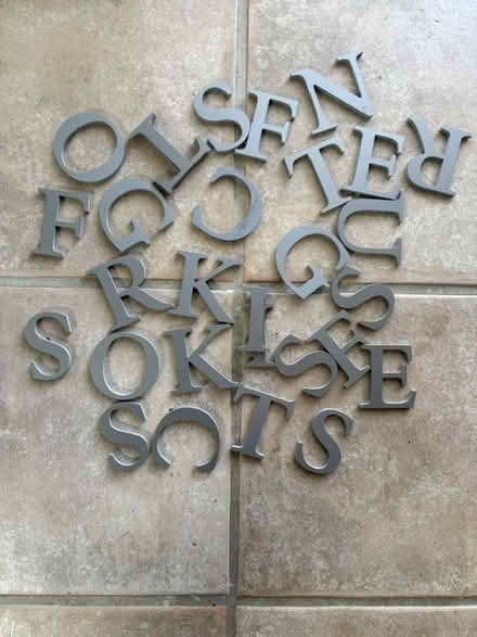 Photo of free Grey 3 dimentional letters (Terra Linda, near Safeway) #1