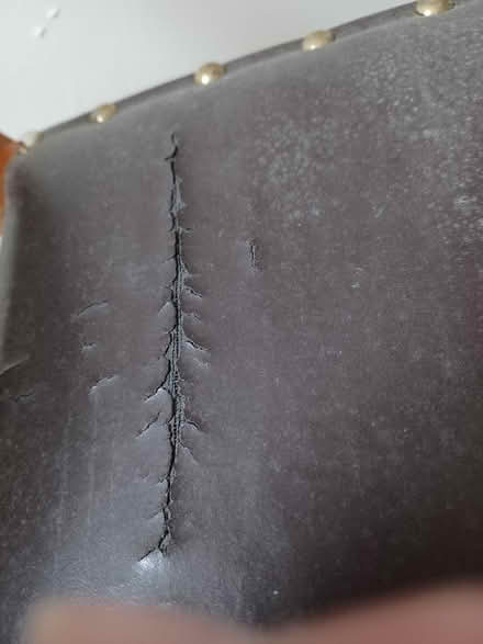 Photo of free Chocolate brown folding footstool (Belper Town centre) #2