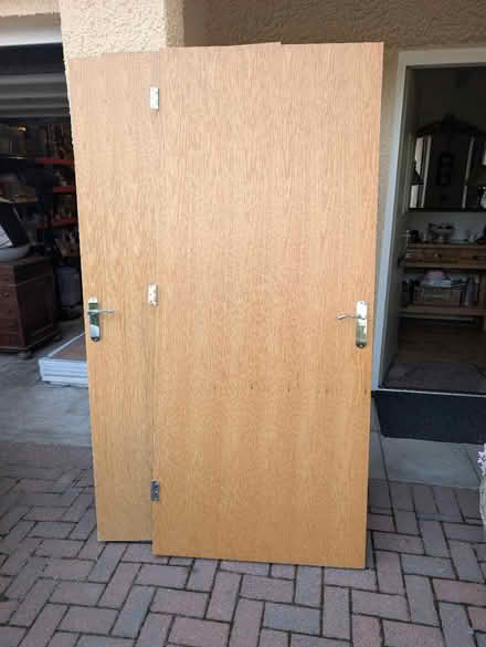 Photo of free Oak style internal doors x5 (Kirkby Lonsdale LA6) #1