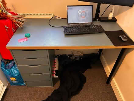 Photo of free Office desk - green (Cleeve BS49) #2