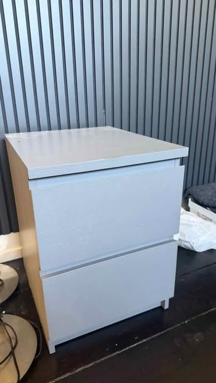 Photo of free Grey Two-Drawer Bedside Tables (Greenwich SE10) #2