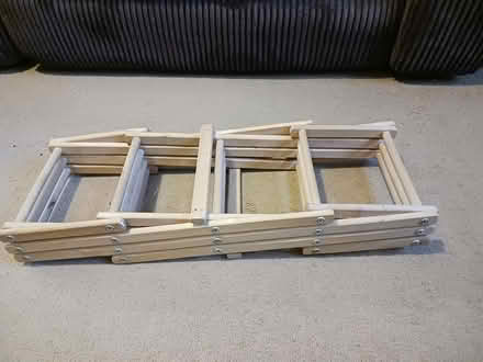 Photo of free Collapsible wooden wine rack (Reading RG30) #1