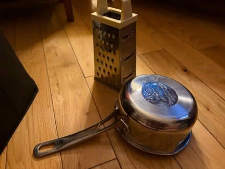 Photo of free Small saucepan and grater (Dennistoun G31) #2