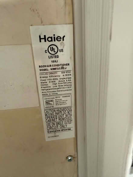 Photo of free 5,000 BTU Air Conditioner (UWS) #4