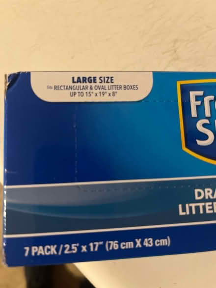 Photo of free unopened box of litter box liners (west san jose) #3