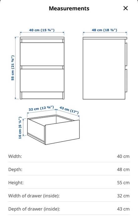 Photo of free Grey Two-Drawer Bedside Tables (Greenwich SE10) #3
