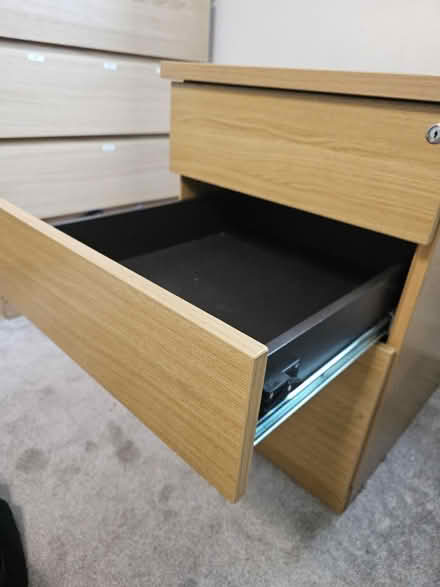 Photo of free Wooden filing cabinet (Salford M3) #2
