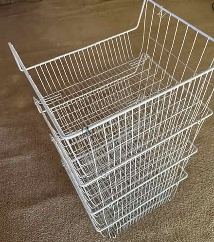 Photo of free Stackable Wire Storage Baskets (Cupertino - DeAnza and 280) #1