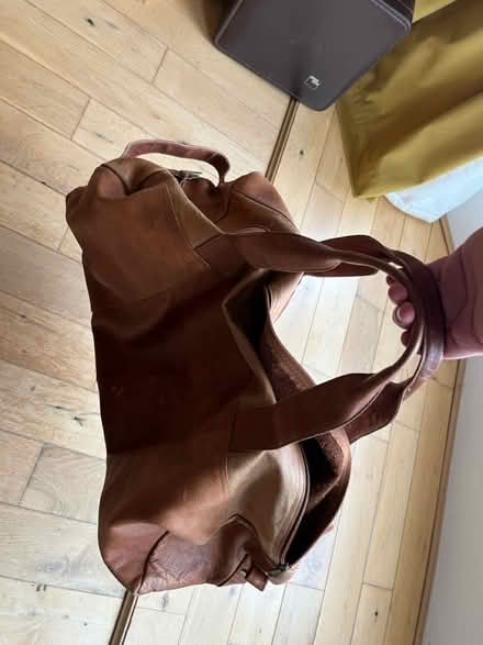 Photo of free Brown leather bag (Ibrox G51) #1