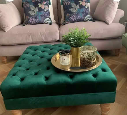 Photo of free Green Footstool/Table (B11UE) #1
