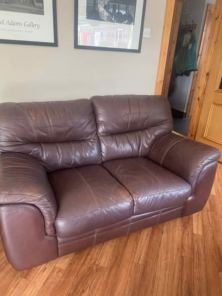 Photo of free 2 seater leather couch (Portstewart) #1