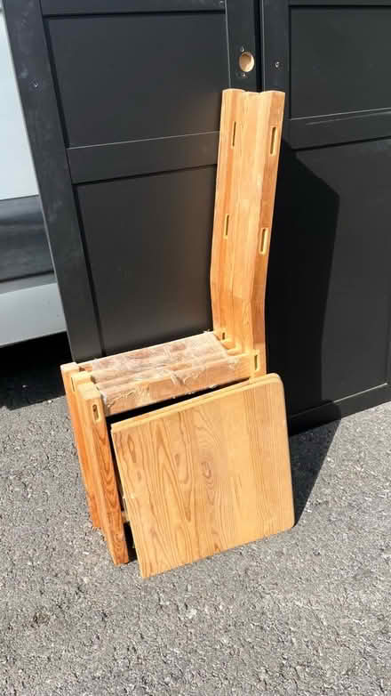 Photo of free 2x IKEA wooden paintable chairs (Devizes SN10) #1