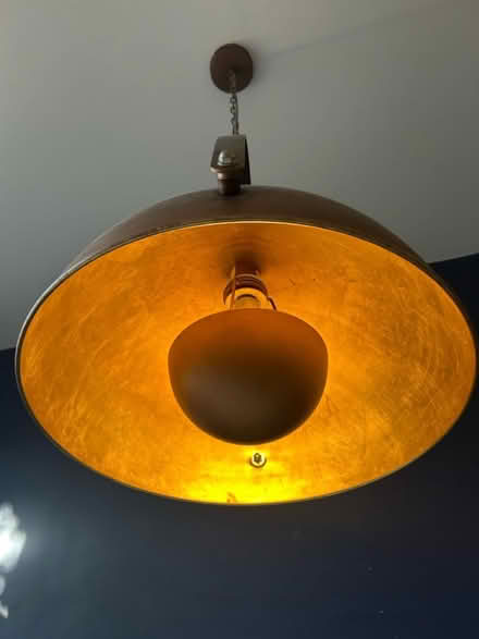 Photo of free Large metal pendant light (Hither Green SE13) #1