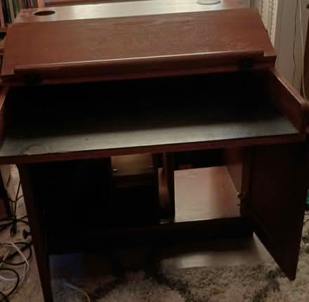 Photo of free Sturdy computer desk (Brookline MA) #2