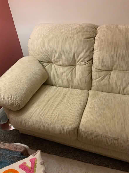 Photo of free Cream 2 seater sofa (Macclesfield) #2