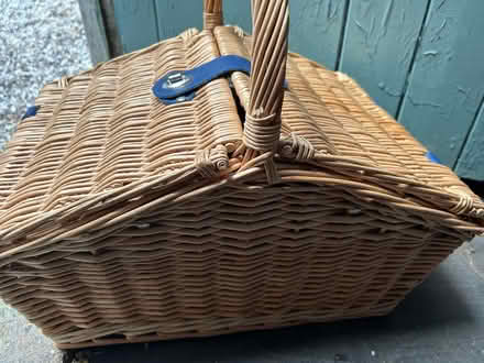 Photo of free Cherry print Picnic basket (ware SG12) #1