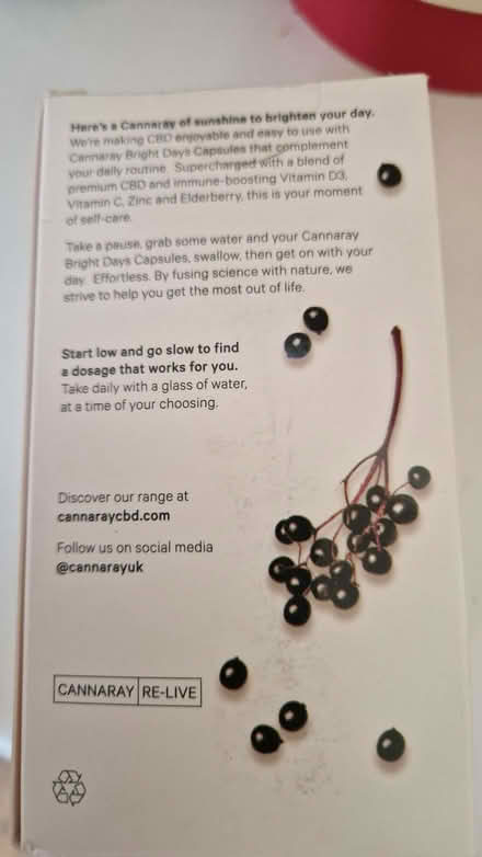 Photo of free Cannaray CBD capsules (Hailsham BN27) #2