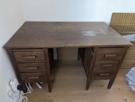 Photo of free Antique wooden desk (Ravenscourt Park W6) #1