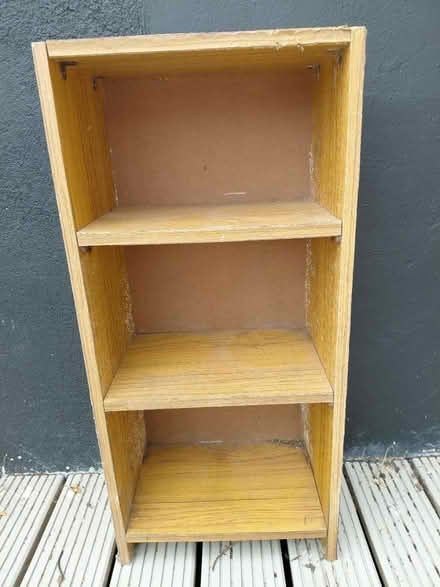 Photo of free Small brown chipboard shelves (Rathfarnham) #1