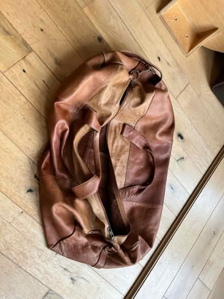 Photo of free Brown leather bag (Ibrox G51) #2