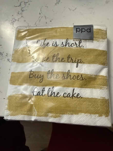 Photo of free Cocktail napkins (Winchester on Arlington line) #1