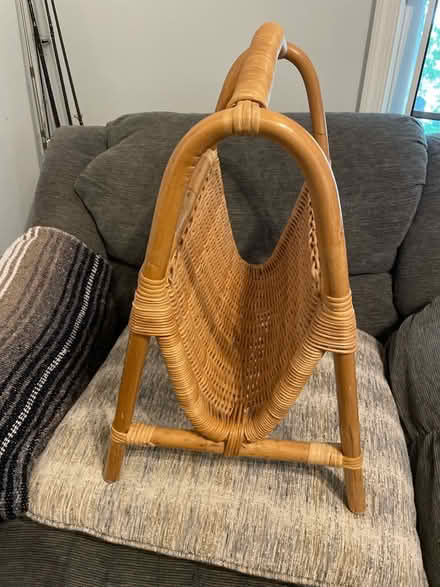Photo of free Wicker Magazine/Book Caddy (Vienna) #2