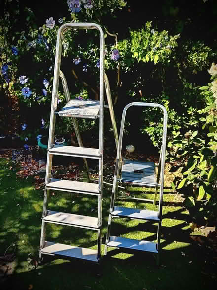 Photo of free Two Aluminium Platform Step Ladders (White City, W12) #2