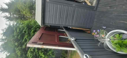 Photo of free White/brown patio doors with keys (Bury BL9) #3