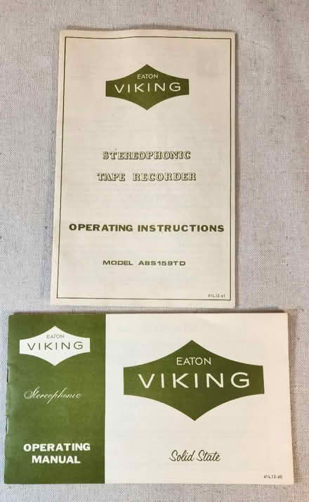 Photo of free MCM Viking Stereophonic Manuals (Danforth and Greenwood) #1