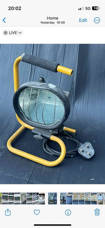 Photo of free Halogen Work Lamp (Worthing BN12) #1