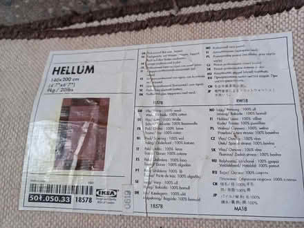 Photo of free Chocolate brown wool rug (Belper Town centre) #2