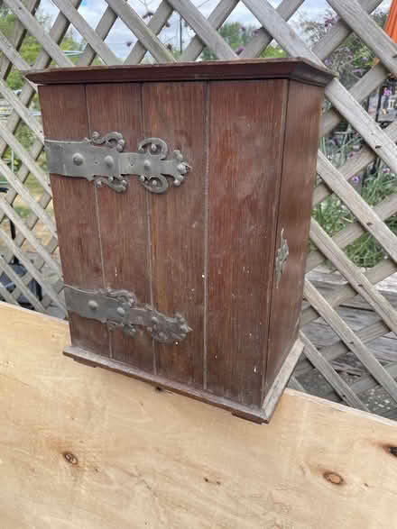 Photo of free Small wooden cupboard (Winterbourne Monkton SN4) #1