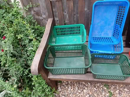 Photo of free Plastic stacking boxes and baskets (Belper Town centre) #2
