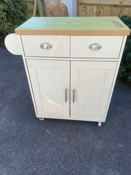 Photo of free Cream kitchen trolley cupboard (Sidley TN39) #1