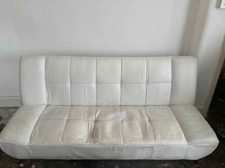 Photo of free White convertible sofa bed (Walkden M28) #1