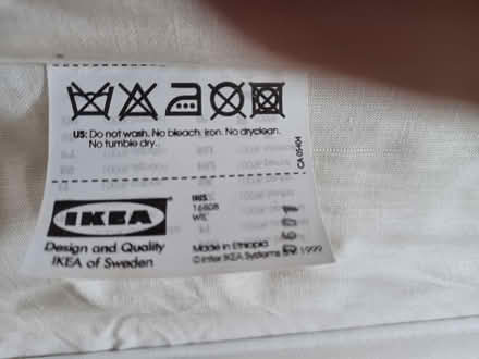Photo of free IKEA white cotton roman blind (Belper Town centre) #3