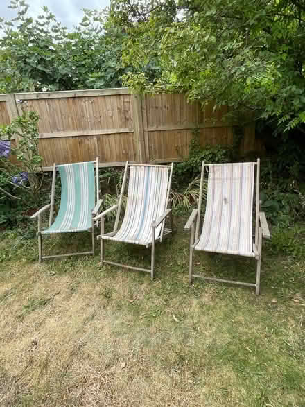 Photo of free Three Garden Deckchairs (Walton Manor OX2) #1