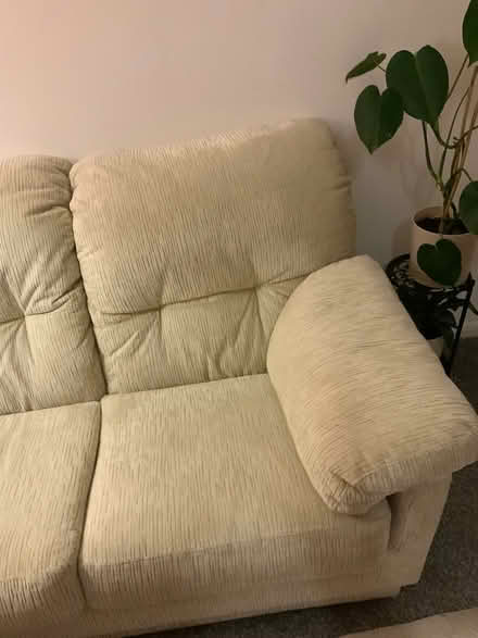 Photo of free Cream 2 seater sofa (Macclesfield) #3