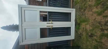 Photo of free White/brown patio doors with keys (Bury BL9) #1
